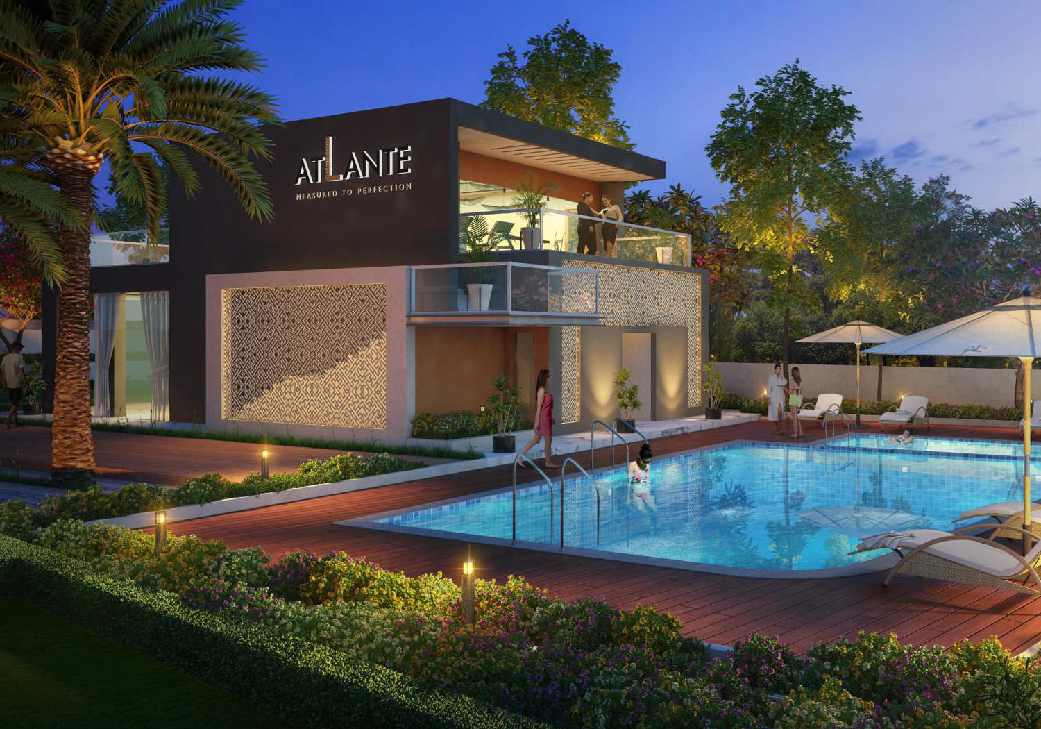 Exterior view of Pyramid Atlante &mdash; photo gallery, images, brochure, amenities, cost sheet, price breakup, availability details, RERA number, RERA certificate, possession date, layout plan, logo, floor plan, master plan, and location map showcasing project highlights and features.