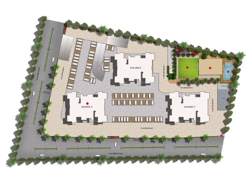Floor plan of Pyramid Atlante &mdash; photo gallery, images, brochure, amenities, cost sheet, price breakup, availability details, RERA number, RERA certificate, possession date, layout plan, logo, floor plan, master plan, and location map showcasing project highlights and features.